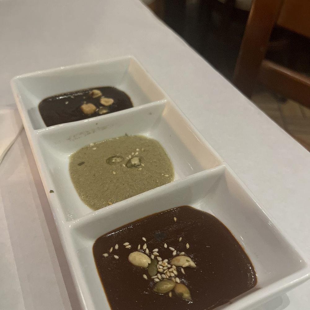 Manchamanteles Restaurant - Mole sample - Mexican Near Me - Chicago, Illinois Manchamanteles Restaurant - Mole sample - Mexican Near Me - Chicago, Illinois
