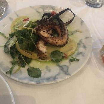 One 10 - Grilled octopus! Ordered well done! Great flavors! Just missing a lemon wedge to squeeze over - Desserts Near Me - Melville, New York One 10 - Grilled octopus! Ordered well done! Great flavors! Just missing a lemon wedge to squeeze over - Desserts Near Me - Melville, New York