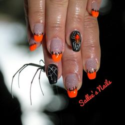 Sallee's Nails - New full set of acrylic nails and hand drawn nail art