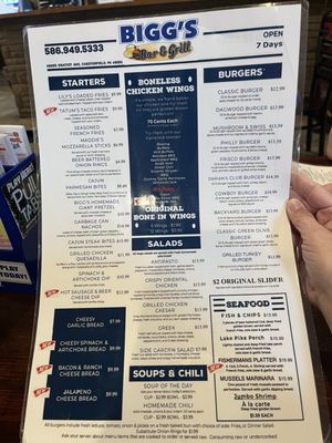 Menu photo 3 Biggs Bar & Grill Chesterfield, MI Menu photo 3 Biggs Bar & Grill Chesterfield, MI