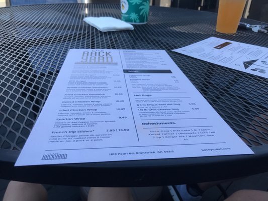 Menu photo 2 The Backyard Brunswick, OH Menu photo 2 The Backyard Brunswick, OH