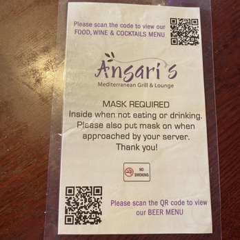 Ansari's Mediterranean Grill & Lounge - Mediterranean Near Me - Eagan, Minnesota
