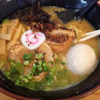 Blackbeard Ramen - Large Miso ramen with added soft boiled egg. I sprinkled some pepper and chili oil for a kick - Ramen Near Me - Cliffside Park, New Jersey