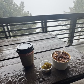 Cosmic Cafe - Food chili con carne with shredded cheese coffee jalapeño - Cafes Near Me - Mt Wilson, California