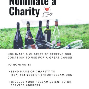 Reclam - Bottle4Lives - Nominate a Charity for your Bottle Refunds - Recycling Center Near Me Reclam - Bottle4Lives - Nominate a Charity for your Bottle Refunds - Recycling Center Near Me