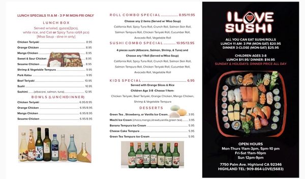 Menu photo 8 I Love Sushi Highland, CA Menu photo 8 I Love Sushi Highland, CA