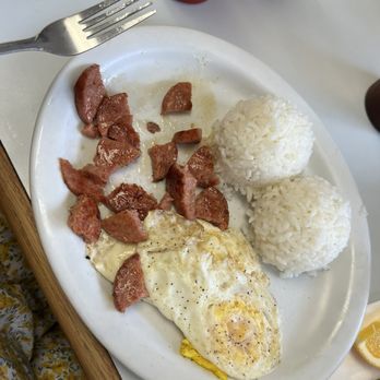 Sam Sato's - Portugese sausage eggs and rice - Bakeries Near Me - Wailuku, Hawaii Sam Sato's - Portugese sausage eggs and rice - Bakeries Near Me - Wailuku, Hawaii