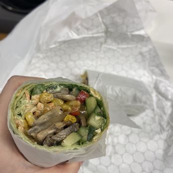 Crunch Bistro - The veggie wrap - ok... - Salad Near Me - Charlotte, North Carolina