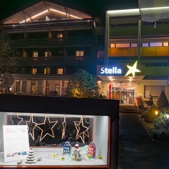 Hotel Stella - One of many outside holiday decorations - Hotels Near Me - Interlaken, BE