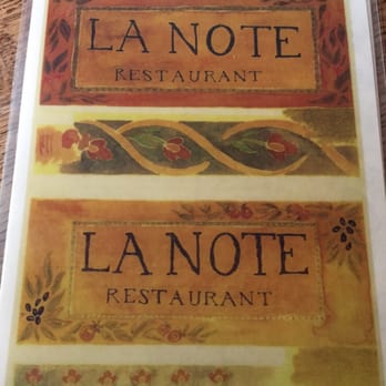 La Note - Drink menu - French Near Me - Berkeley, California