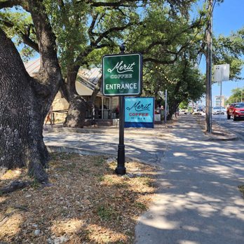 Merit Coffee - Road sign - Coffee & Tea Near Me - Austin, Texas