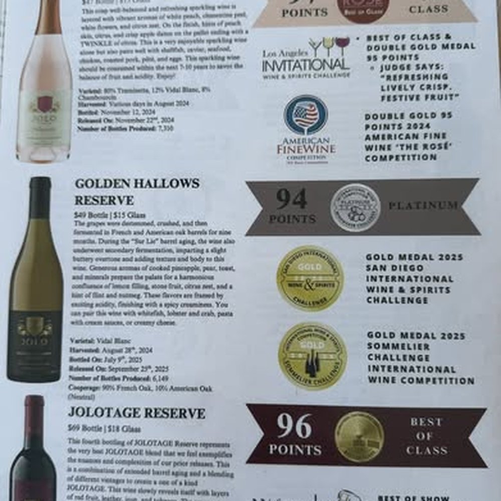 Jolo Winery & Vineyards - tasting part 2 - Wineries Near Me - Pilot Mountain, North Carolina Jolo Winery & Vineyards - tasting part 2 - Wineries Near Me - Pilot Mountain, North Carolina