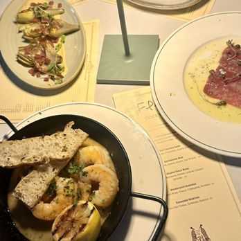 Flora at Gardiner House - Gambas, artichokes, croquettes and tuna crudo - Seafood Near Me - Newport, Rhode Island Flora at Gardiner House - Gambas, artichokes, croquettes and tuna crudo - Seafood Near Me - Newport, Rhode Island