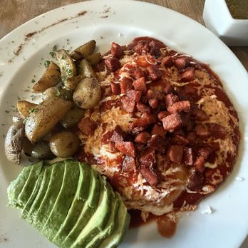 Rooster Café - Ranchero Eggs with avacado and chorizo - Breakfast & Brunch Near Me - Isla Mujeres, ROO