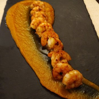 Le Pietre Cavate - Shrimps with pumpkin and Calvados! - Tuscan Near Me - Milan, Michigan