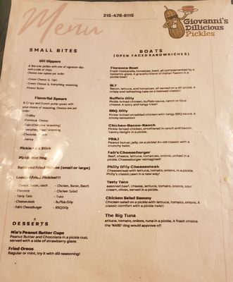 Menu photo 3 Giovanni's DILLicious Pickles Croydon, PA Menu photo 3 Giovanni's DILLicious Pickles Croydon, PA