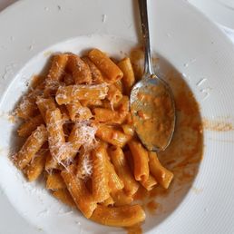 Rigatoni alla Vodka (no bacon)