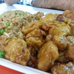 Chinese Gourmet Express - Double Orange Chicken & Rice... eh.