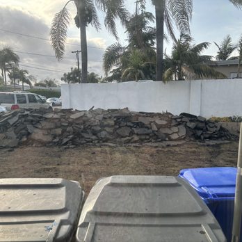 Custom Decorative Landscape - Oh this is the pile of Asphalt the first guy left on my driveway BEFORE I hired Chris. - Landscape Architects or Designers Near Me