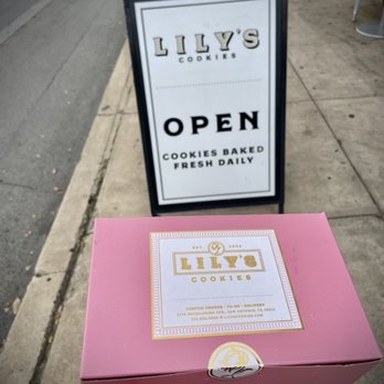 Lily's Cookies - Entrance sign and Dessert Box - Bakeries Near Me - San Antonio, Texas