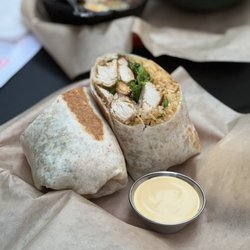 Chicken burrito - Great flavor and fresh ingredients. Good luck finishing it!