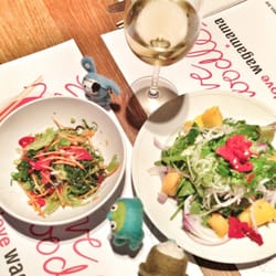 Wagamama - Goma wakame salad and mango salad, 2014