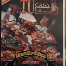 Front of menu