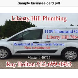 Liberty Hill Plumbing - We are the hill country's premier plumbing service company