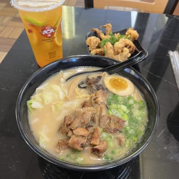 Hiro Ramen & Tea - Grilled Chicken Ramen; Salt & Pepper Calamari; House Fruit Tea - Ramen Near Me - Columbus, Ohio