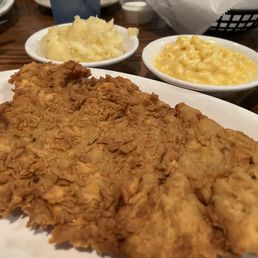 Chicken Fried Steak, Mac & Cheese, Mashed Potatoes