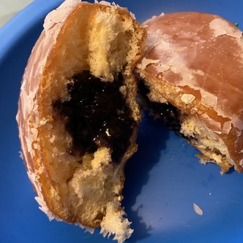 Twisted Donuts and Coffee - Inside of blueberry jelly filled - Donuts Near Me - San Francisco, California