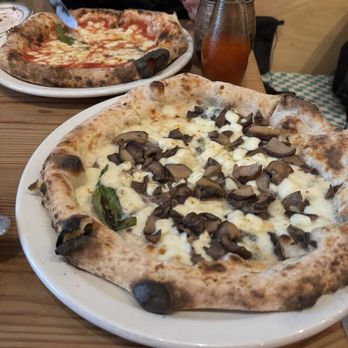 Lucia’s Berkeley - Quattro Formaggi Pizza with Mushroom - Pizza Near Me - Berkeley, California