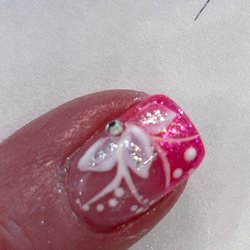 The Nail Place - This is detail of the beautiful nail art I received at The Nail Place in Missoula from Michelle.