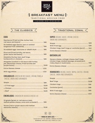 Menu photo 2 Rosa Sur 32 Mérida, YUC