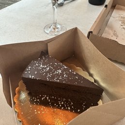 Chocolate ganache with sea salt Chocolate ganache with sea salt