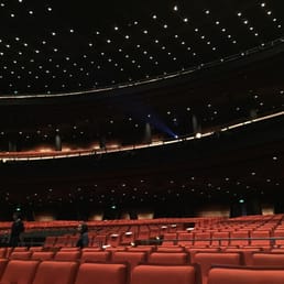 The spacious audience seats