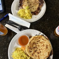 Rinconcito Salvadoreno - Pupusas - bean and cheese