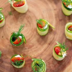 Wholesome Catering - Zucchini Mediterranean Roll Up