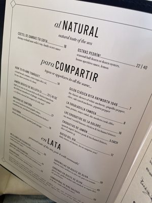 Menu photo 5 Casa Teresa Washington, DC, DC