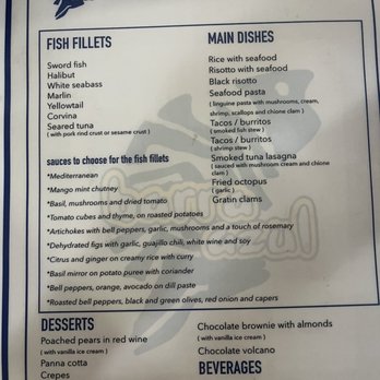 Barra Azul - Menu in English (2/2) - Seafood Near Me - Ensenada, BCN Barra Azul - Menu in English (2/2) - Seafood Near Me - Ensenada, BCN