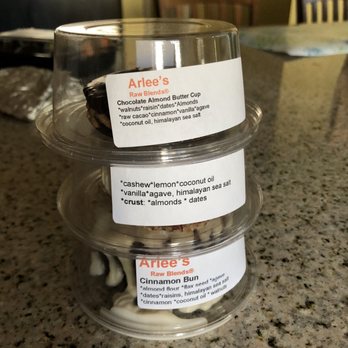 Arlee's Raw Blends - the three treats I purchased - Juice Bars & Smoothies Near Me - Princeton, New Jersey Arlee's Raw Blends - the three treats I purchased - Juice Bars & Smoothies Near Me - Princeton, New Jersey