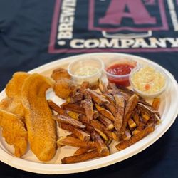 A Squared Brewing Company - Catfish Plate, a once a month weekend special.
