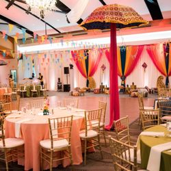 India Community Center - Bay Area Indian Wedding Decorations - Pre-Wedding Sangeet decor in Milpitas