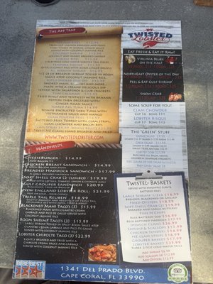 Menu photo 3 Twisted Lobster Cape Coral, FL Menu photo 3 Twisted Lobster Cape Coral, FL