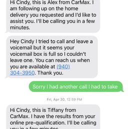 Tiffany Pena and Alex reach out to make a sale