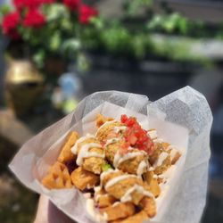 The Heavy Head - Vegan Chik'n 'n Waffle Nachos