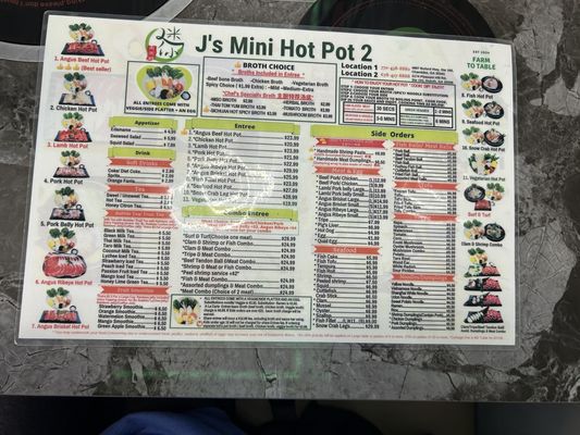 Menu photo 6 J's Mini Hot Pot Duluth, GA Menu photo 6 J's Mini Hot Pot Duluth, GA