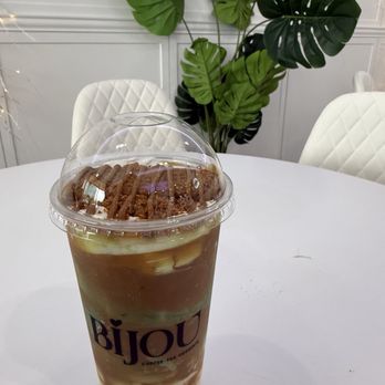 Bijou - L Biscoff Matcha Latte - Desserts Near Me - Houston, Texas Bijou - L Biscoff Matcha Latte - Desserts Near Me - Houston, Texas