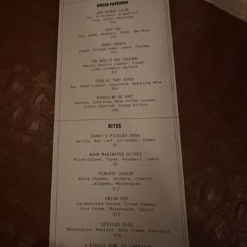 Jane Jane - Front of menu - Cocktail Bars Near Me - Washington, DC, District of Columbia