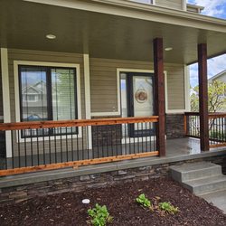 No Pressure Power Washing - Front Rail and Post Restoration Services